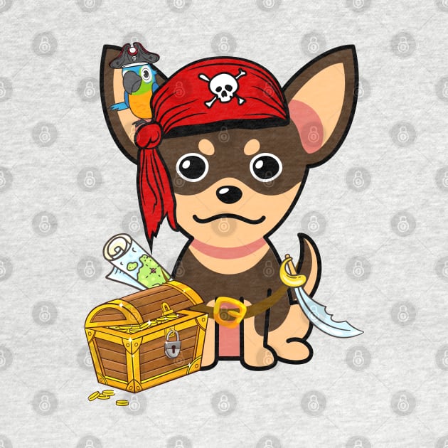 Cute small dog is a pirate by Pet Station